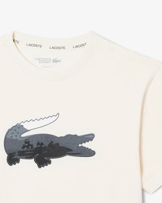 Sport-T-Shirt mit Krokodil und Landschaft sowie Ultra-Dry-Technologie