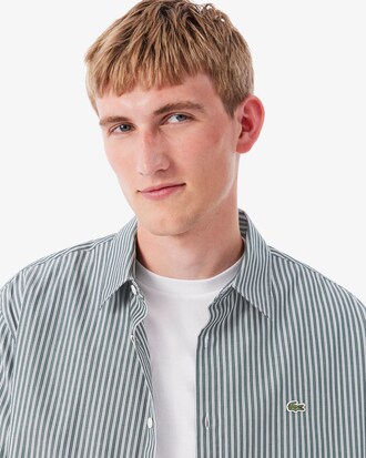 Regular Fit-Hemd aus gestreiftem Pinpoint