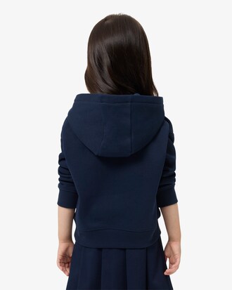 Hoodie aus Fleece mit Badge-Akzent
