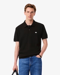 Classic Fit-Polohemd aus Piqué mit Strassdetails