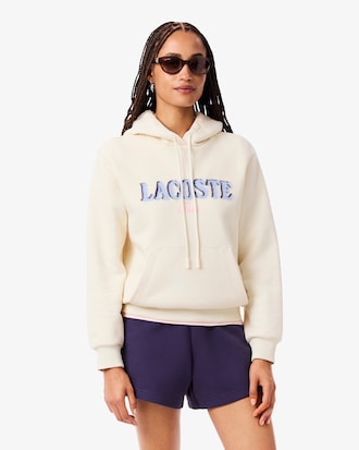 Hoodie aus Fleece mit Logo