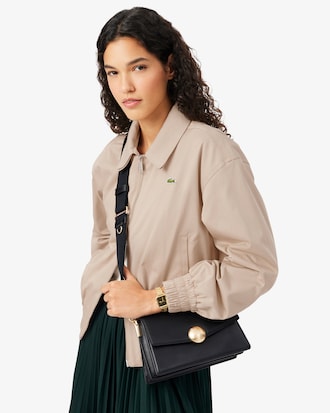 Ledertasche Tennis Bliss mit Klappverschluss