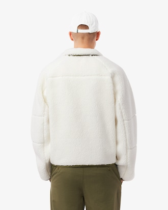 Colorblock-Jacke aus Sherpa-Fleece