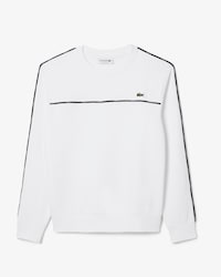 Fleece-Sweatshirt mit Logo-Einfassung