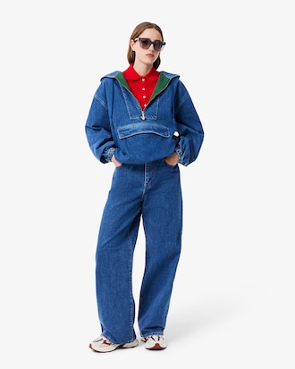 Slim Fit Damen LACOSTE Poloshirt aus Stretch-Baumwoll-Piqu&eacute;