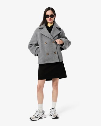 Oversized-Sweatshirt-Kleid aus Fleece