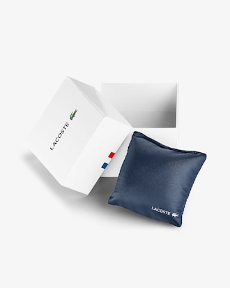 LACOSTE 12.12 Herrenuhr mit weißem Silikonband