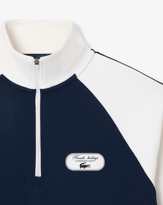 Sweatshirt Tennis Heritage mit Badge und Quarter Zip