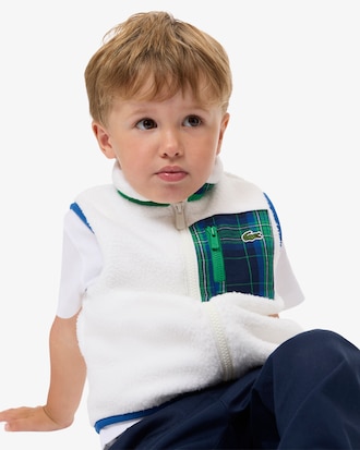 Ärmellose Weste aus Sherpa-Fleece