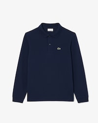 Polohemd aus Petit Piqué mit langen Ärmeln
