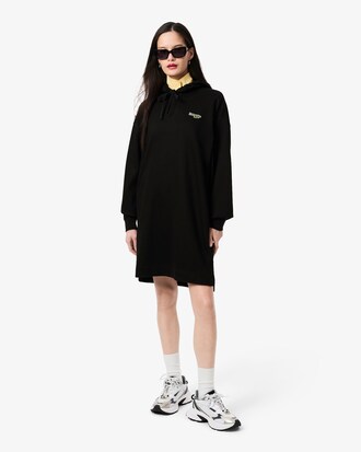 Oversized-Sweatshirt-Kleid aus Fleece