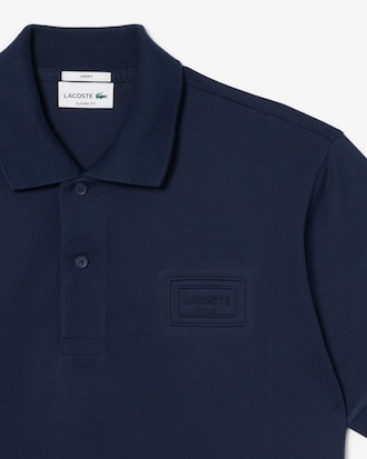 Classic Fit-Polohemd mit tiefgepr&auml;gtem Branding