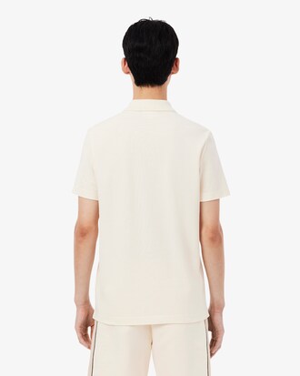 Regular Fit-Polohemd aus Piqu&eacute; mit Colorblock-Design