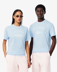 T-Shirt aus Baumwolle mit Signatur-Print