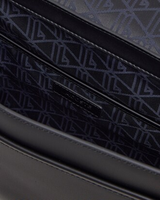 Breite Kuriertasche Langon aus Petit Piqu&eacute;