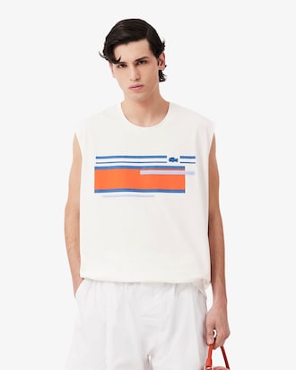 Tanktop Runway aus Jersey mit strukturierten Streifen