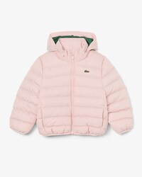 Puffer-Jacke aus Diamant-Taft mit Kapuze