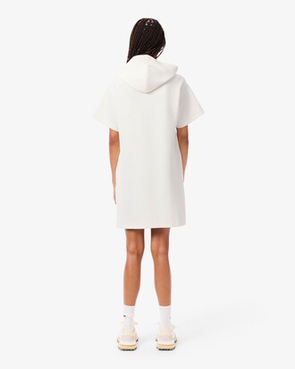 Kleid aus Piqué mit Kapuze