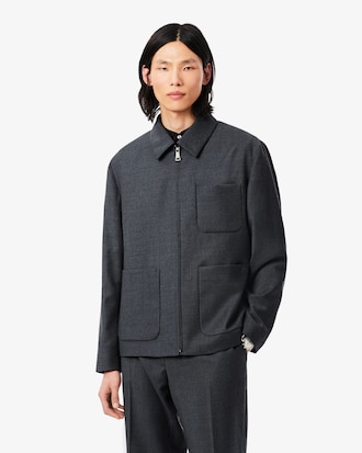 Pure Wool Zipped Jacket