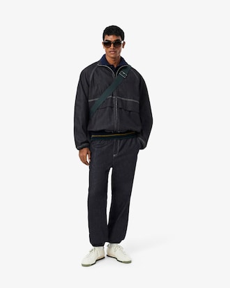 Oversized-Jacke aus Denim mit Rei&szlig;verschluss