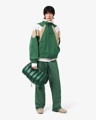Runway gl&auml;nzende, wattierte Handtasche aus Nylon