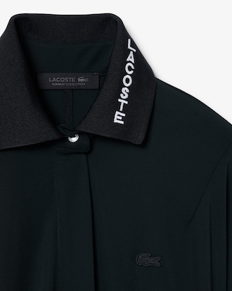 Maxi-Polokleid mit Faltenrock