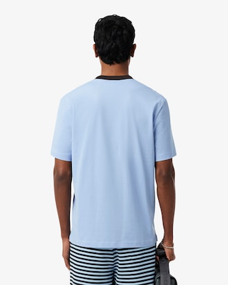 Classic Fit-T-Shirt aus Baumwolle mit Colorblock-Design