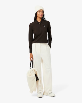 Regular Fit-Polohemd mit Krokodil und Landschaft