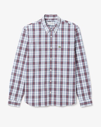 Kariertes Regular Fit-Hemd aus Popeline