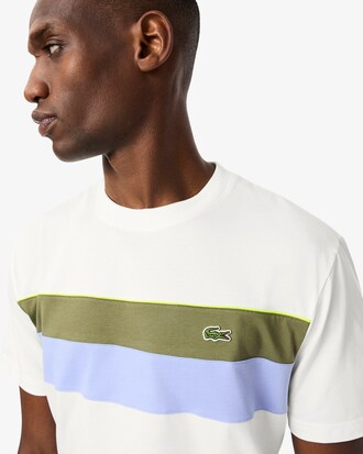 T-Shirt aus Jersey mit Colorblock-Design