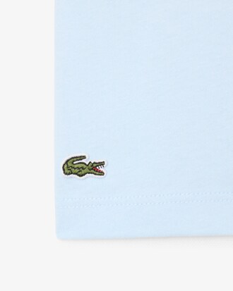 T-Shirt aus Baumwolle mit gesticktem Krokodil