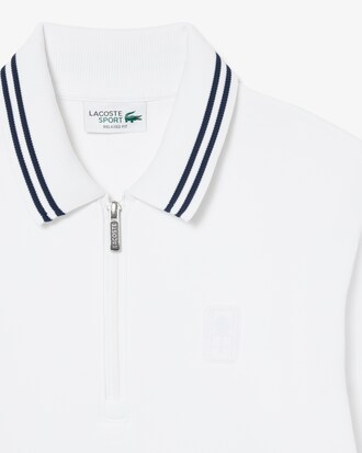 Tennis-Sweatshirt Heritage mit Polokragen und Rei&szlig;verschluss