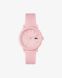 LACOSTE 12.12 Damenuhr mit pinkfarbenem Silikonband
