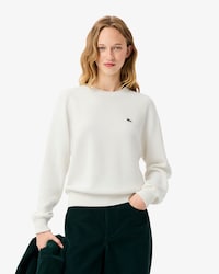 Relaxed Fit-Pullover aus Baumwolle mit Rundhalsausschnitt