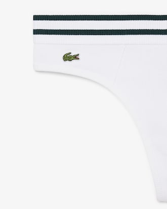 Tanga aus Baumwolle mit gestreiftem Bund