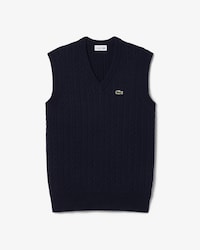&Auml;rmelloser Pullover aus Baumwollstrick