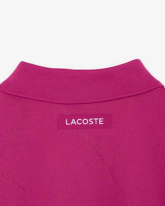 Tennis-Polohemd aus Jacquard mit Kroko-Print und Ultra-Dry-Technologie