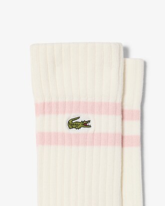 Socken aus gerippter Baumwolle