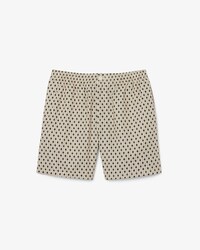 Relaxed Fit-Pyjamashorts aus Baumwollmischgewebe mit Print