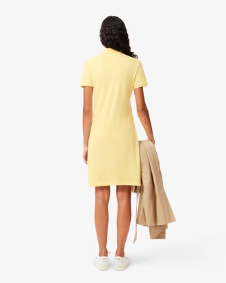 Slim Fit-Polokleid aus dehnbarem Mini Piqué