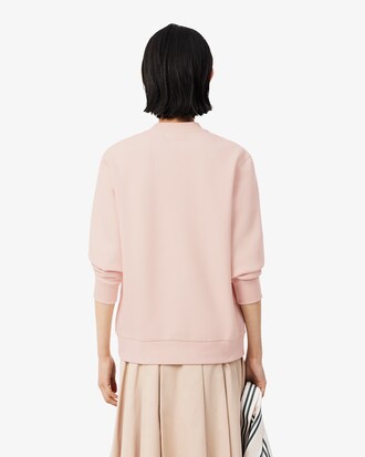 Relaxed Fit-Sweatshirt aus Piqu&eacute; mit Rundhalsausschnitt