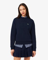 Relaxed Fit-Sweatshirt aus Fleece mit Rundhalsausschnitt