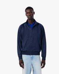 Jacke aus Jacquard mit Rei&szlig;verschluss und Monogramm