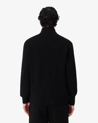 Pullover aus Tuchwolle mit Rei&szlig;verschluss
