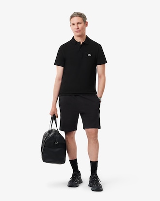 Regular Fit-Shorts aus Fleece mit Logostreifen