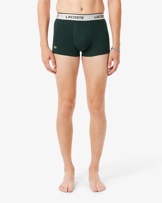 3er-Pack kurze Trunks mit silbernem Bund