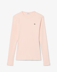 Slim Fit-T-Shirt aus gerippter Baumwolle