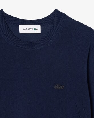 Pullover aus 3D-Strick mit Rundhalsausschnitt