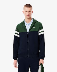Wasserabweisende Tennisjacke mit Kapuze
