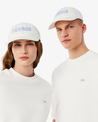 Kappe aus besticktem Baumwoll-Twill